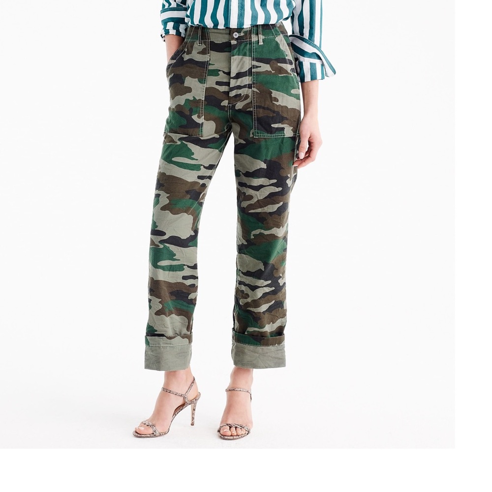 J.Crew Camouflage Foundry Pant, size 10